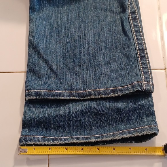 NWT Miss Me Jeans, Size 30, Mid-Rise, 32W x 32L, Boot Cut, Bedazzled, Distressed - Picture 8 of 12